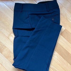 LOFT blue ankle dress pant Julie (curvy) style. Lined. Size 8. Good condition.
